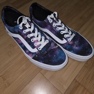 Vans shoes with galaxy print.
